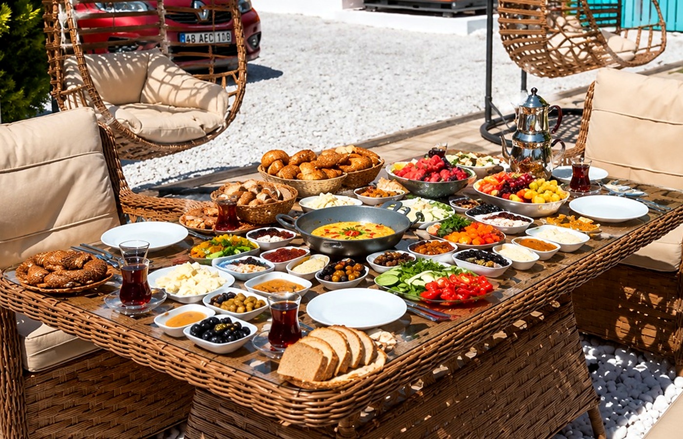 Doğal Selimiye kahvaltısı